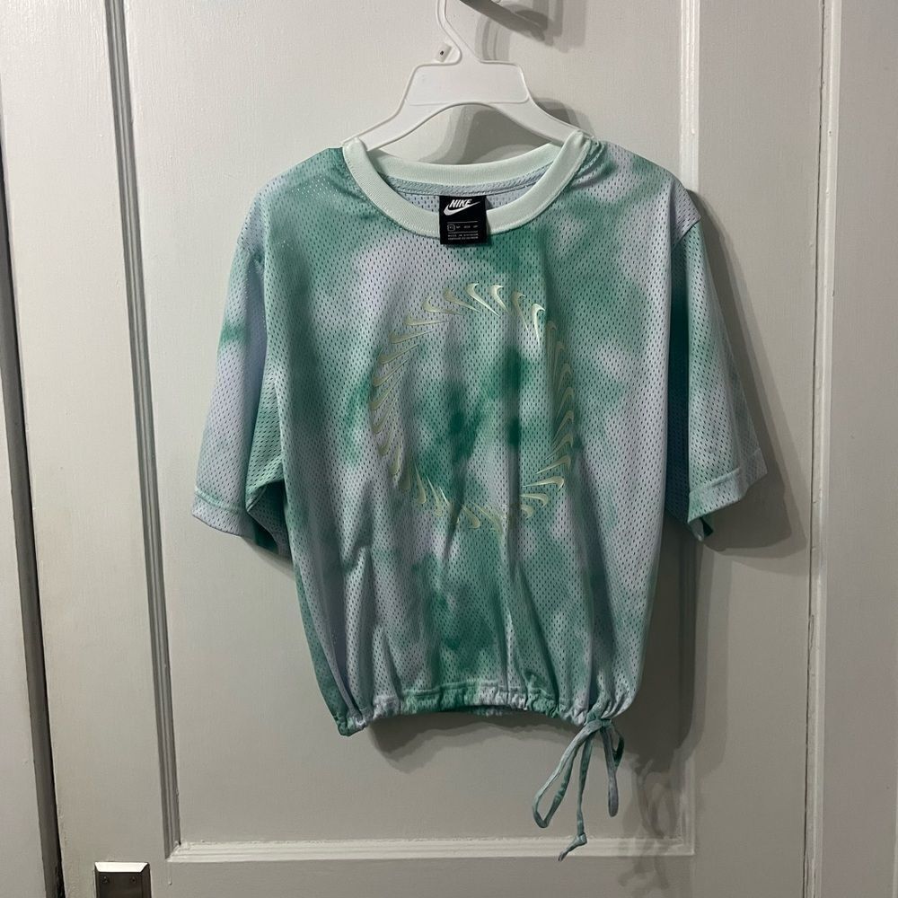 Nike Green Tie-Dye Crop Top